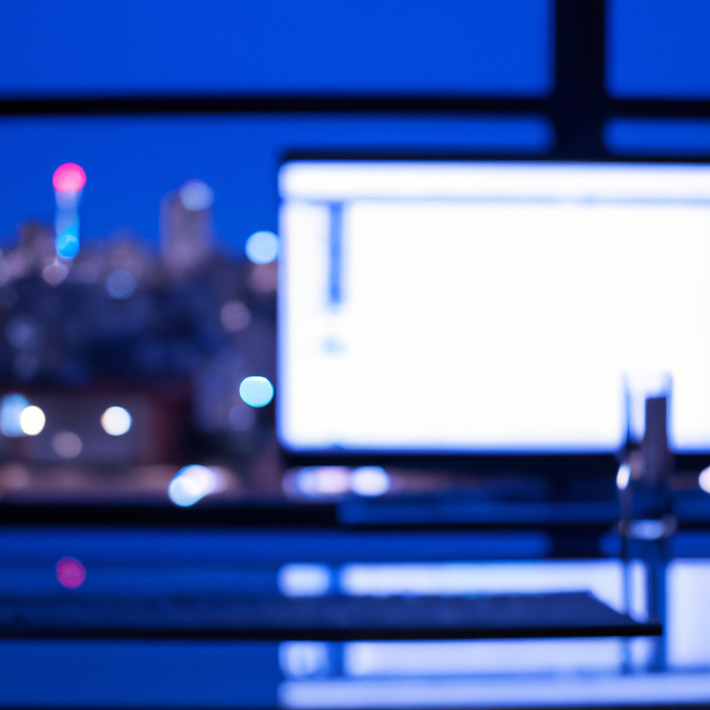 Redacción moderna en Buenos Aires con vista urbana