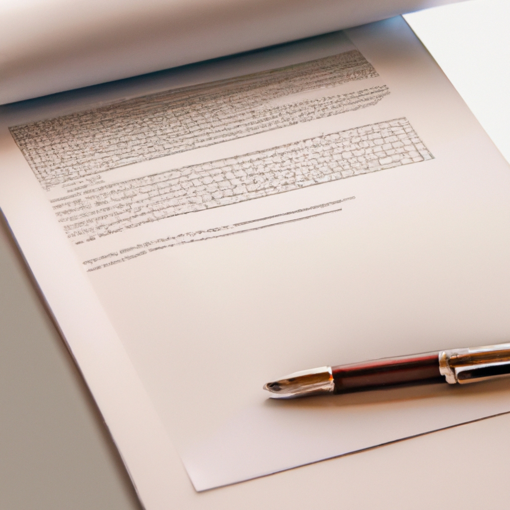 Documentos de contrato con firma sobre escritorio